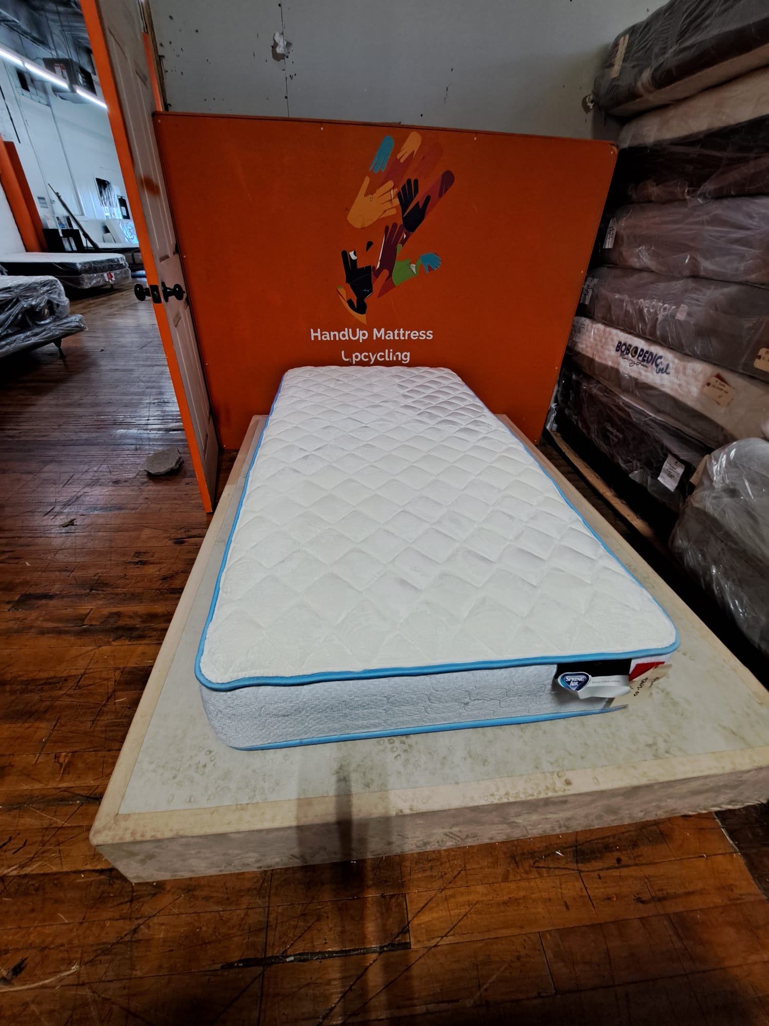 Spring Air Back Supporter 11" Twin Size HandUp Mattress Upcycling